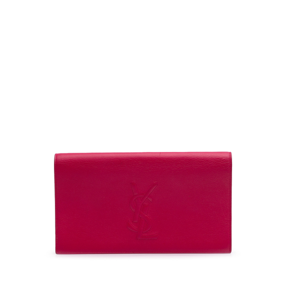 Pre-Loved Yves Saint Laurent Large Leather Belle De Jour Clutch - Picture 1 of 11